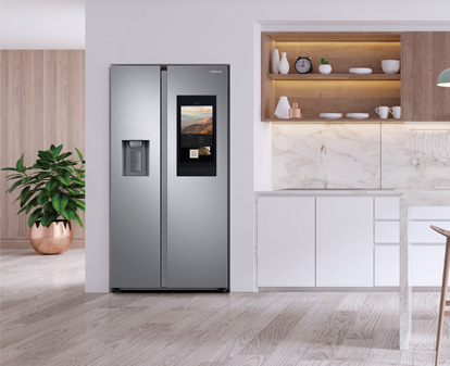 réfrigérateur double portes connecte
