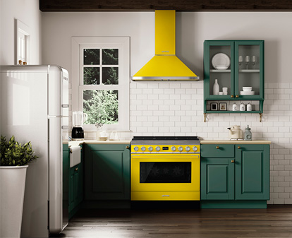 Piano de cuisson couleur