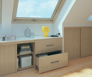 rangement sous pente - Cuisines Références